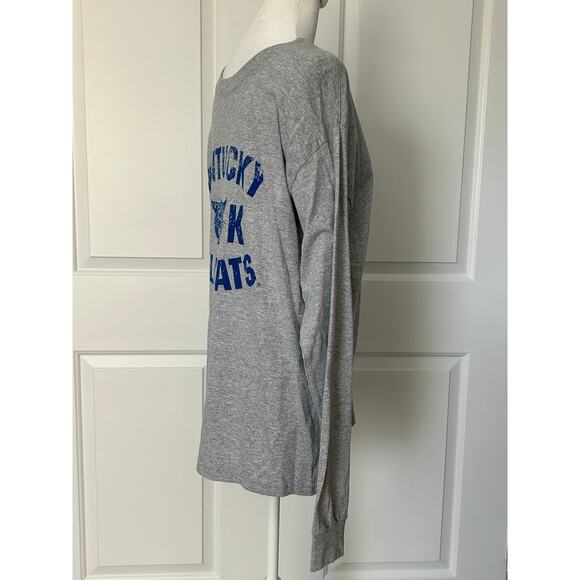 Kentucky Wildcats Long Sleeve Graphic Tee Gray Gildan Medium - NWOT - Picture 3 of 4
